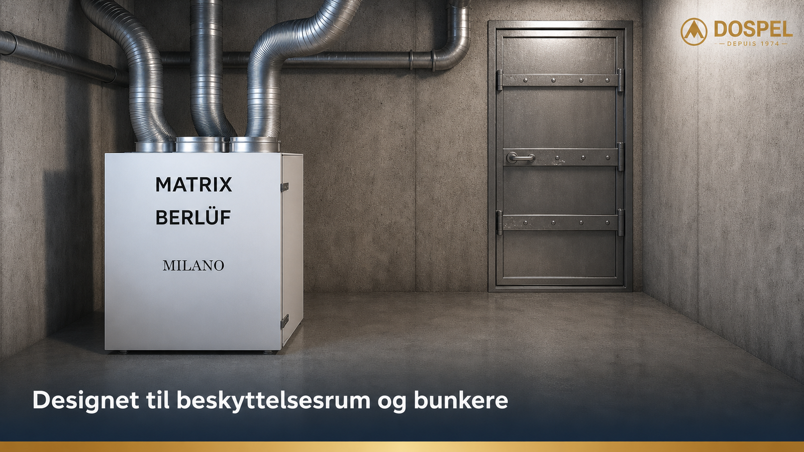 Berluf Matrix designet til læ og bunkere banner
